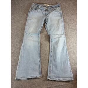 Vintage Y2K Lei Ashley Trouble Flare Jeans Womens 13 Blue Bell Bottom Streetwear
